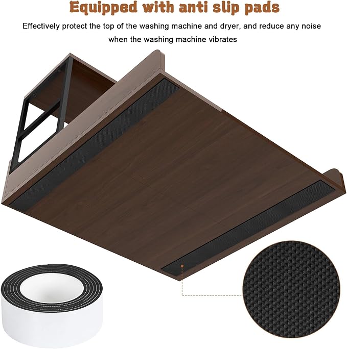 Washer Dryer Countertop with Shelf, 2-Tier Washer and Dryer Countertop with - Image 4