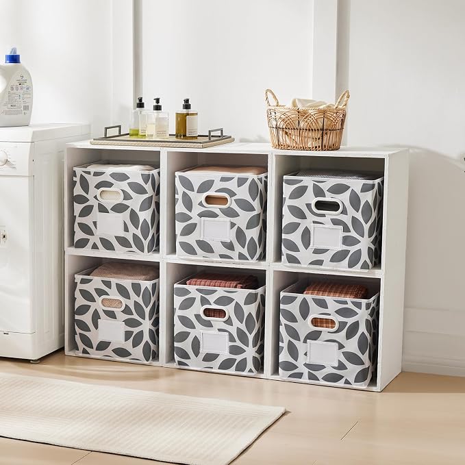 MAX Houser Fabric Storage Bins Cubes Baskets Containers - Image 6