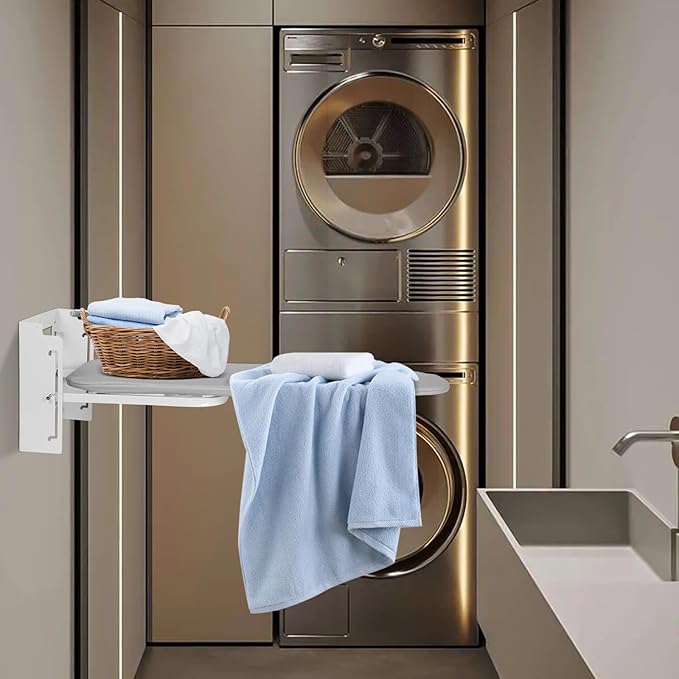 Wall Mounted Ironing Board Adjustable Height, 36 x 12 Inch Fold Away Iron Board - Image 6