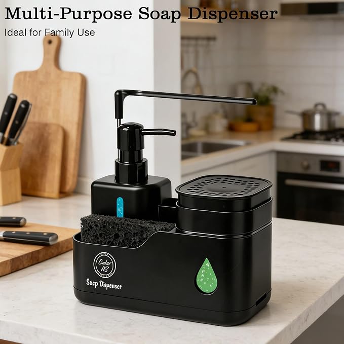 Kitchen Soap Dispenser Set – 4 in 1 Dual Pump Bottles - Image 6