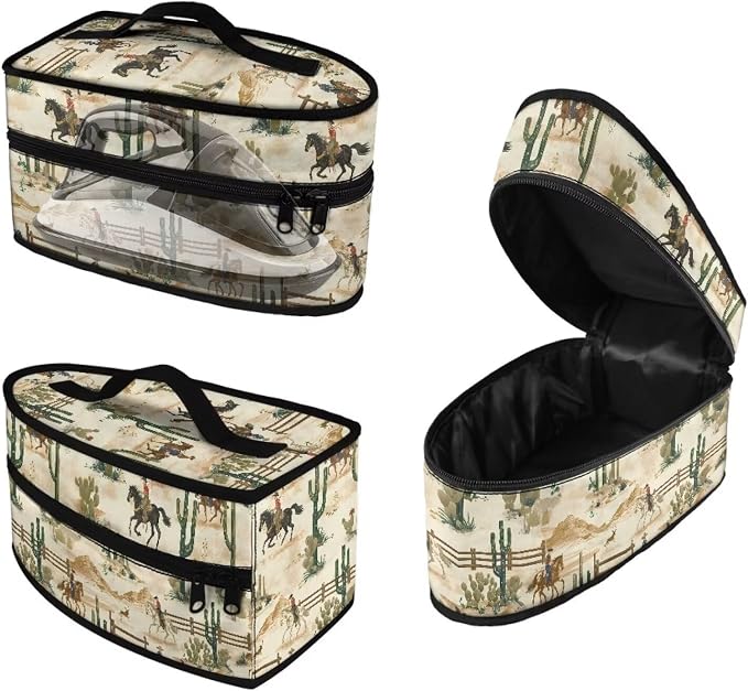 Western Cowboy Iron Storage Case Compatible by Maiyoinou