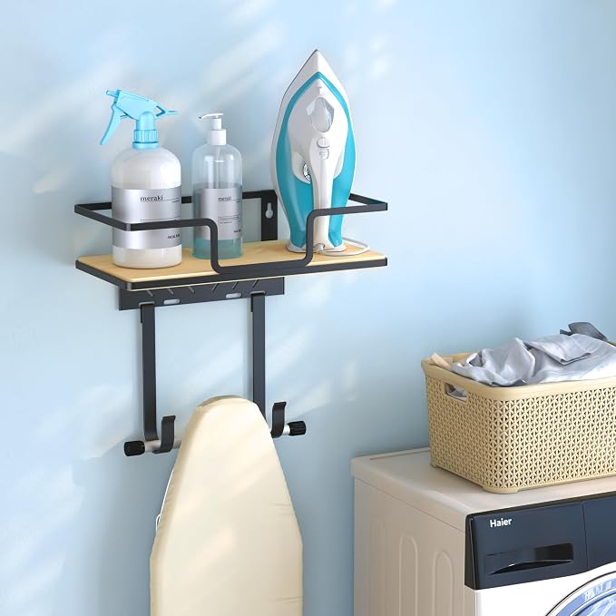 efluky Ironing Board Hanger Wall Mount, Ironing Board Holder Organizer - Image 6