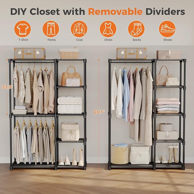 NEWBULIG Portable Fabric Clothes Rack - Image 6