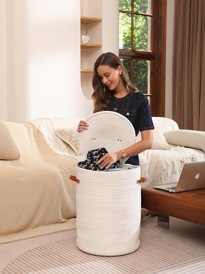 Extra Large Cotton Rope Storage Basket - Image 5