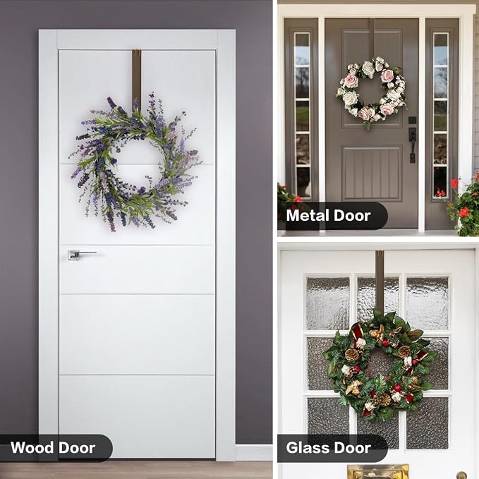 Wreath Hanger, 2 Pack Christmas Halloween Decorations Adjustable Wreath Hanger - Image 3