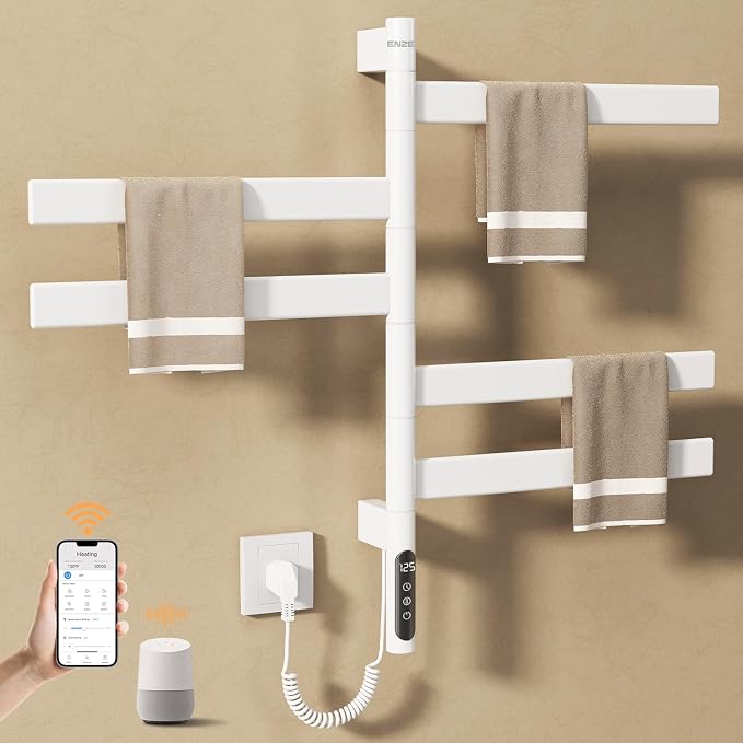 ENZE Smart Rotating Heated Towel Rack by ENZESMART