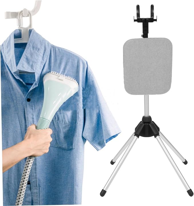 STOBAZA Adjustable Height Clothes Steamer Rack Folding Design Collapsible - Image 4