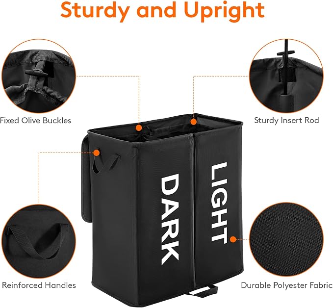 Lifewit 136L Double Laundry Hamper - Image 4
