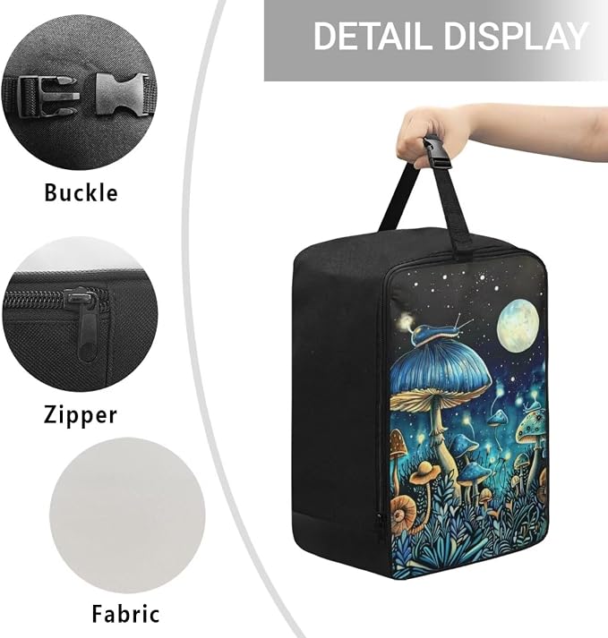 Mushroom Lightweight Irons Carrying Case Portable Handheld Steamer Storage Bag - Image 5