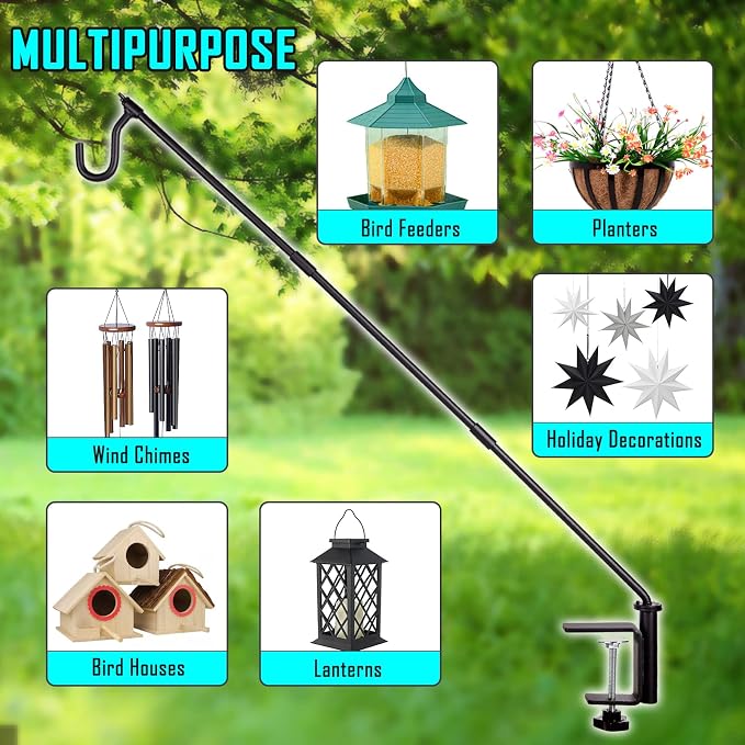 31 Inch Heavy Duty Fence Deck Hook Rotary-Solid Rod - Image 6
