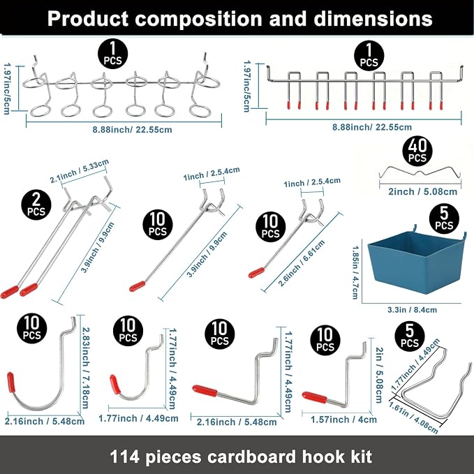Craft Room Pegboard Organizer Kit - Image 2
