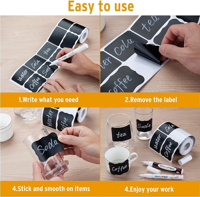 ONUPGO 256 Chalkboard Labels - Image 4
