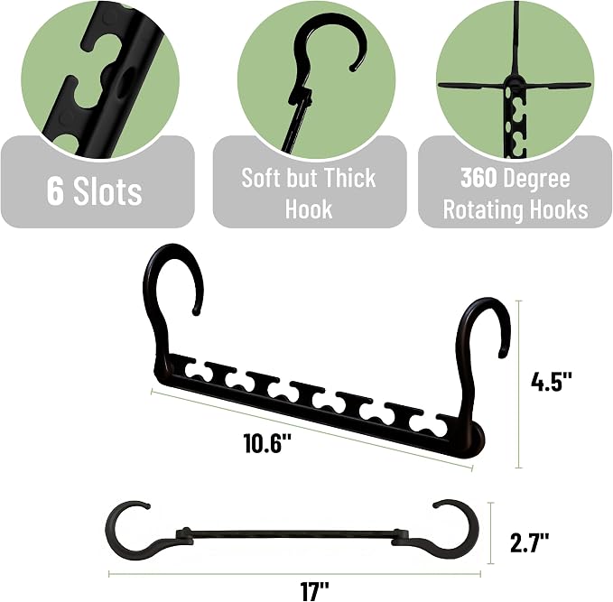 Mr. Pen- Space Saving Hangers for Clothes, Plastic Multi Clothes Hangers Space - Image 3