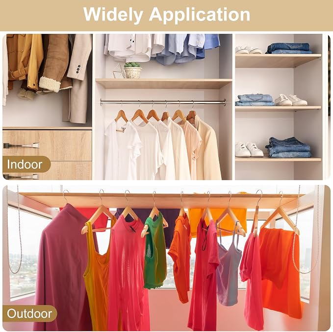 uxcell 30Pcs Clothes Hanger Windproof Plastic Strip Hook, Anti-Slip Off - Image 6