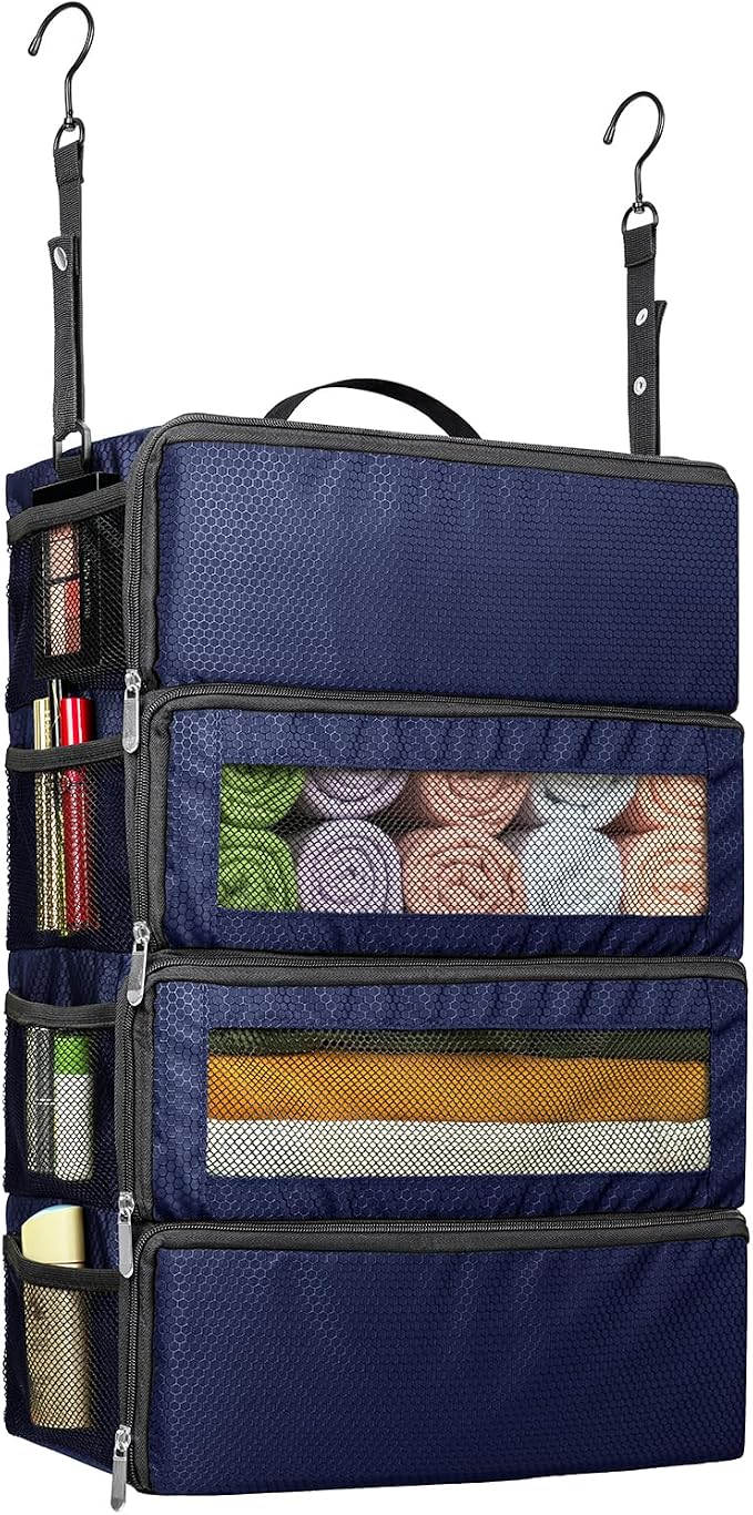 Suitcase Organizer, Travel Luggage Organizer Hanging Shelves Packing Cube by Vokelater