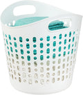 IRIS USA Laundry Basket Hamper, 40L Flexible Portable Plastic Dirty Clothes Bag by IRISUSA