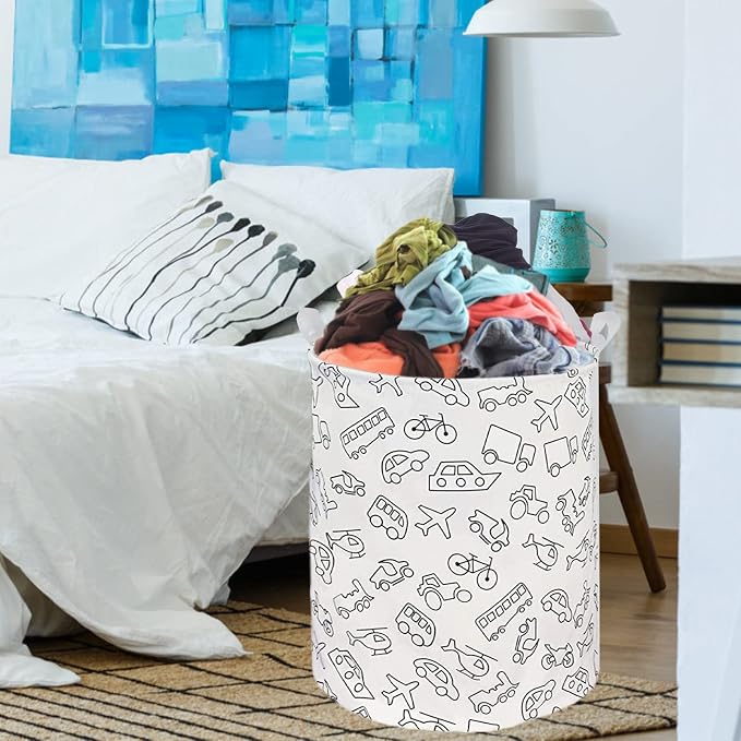 Collapsible Laundry Basket in Bedroom Waterproof Laundry Hamper in Bathroom - Image 7