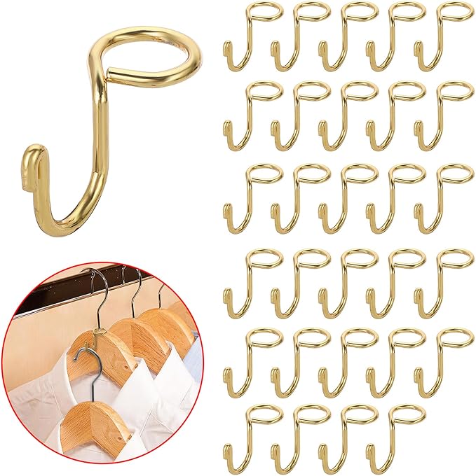 Sumnacon Gold Metal Hanger Extender Hooks by Sumnacon