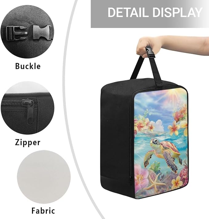Steam Iron Travel Bag Eggflower Turtle Water-Resistant Protective Pouch - Image 5