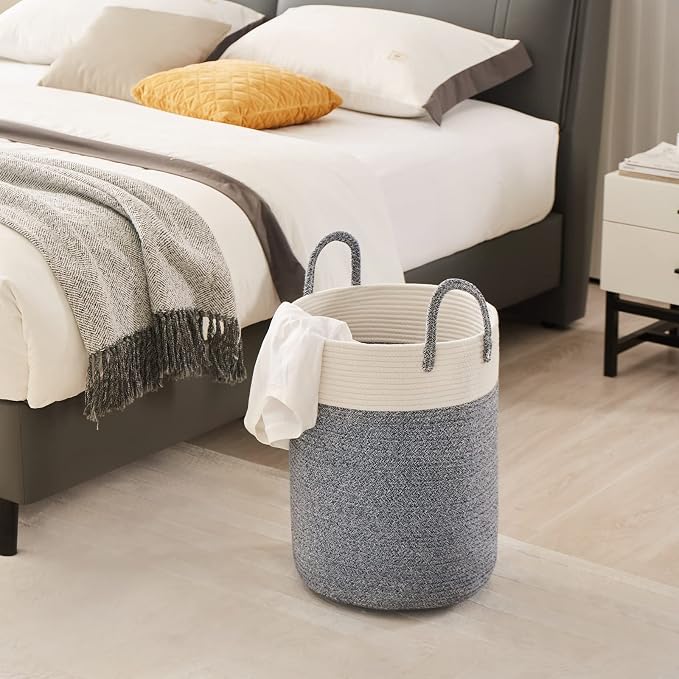 Cotton Rope Laundry Hamper by YOUDENOVA, 58L - Image 6