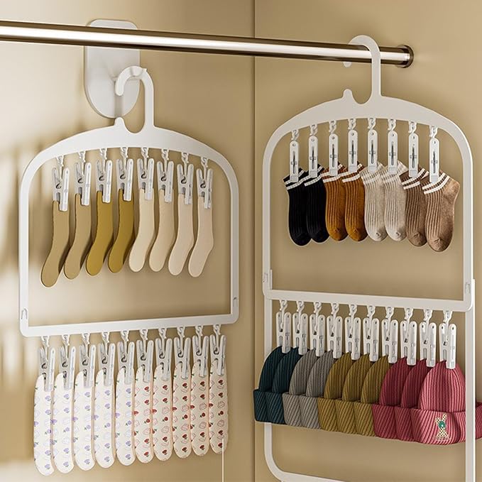 3. Foldable Laundry Hanger Multi-Functional Hooks - Image 8