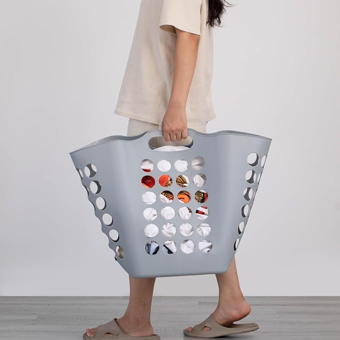 Flexible Plastic Laundry Basket - Image 5