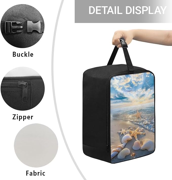 Beach Shell Garment Steamer Case Lightweight Travel Iron Storage Bag Portable - Image 5
