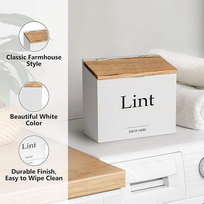 Magnetic Lint Bin for Laundry Room - Image 4