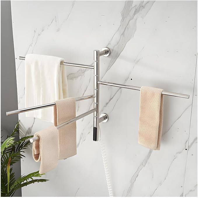 Swivel Heated Towel Rack, Towel Warmers by JSDQQG