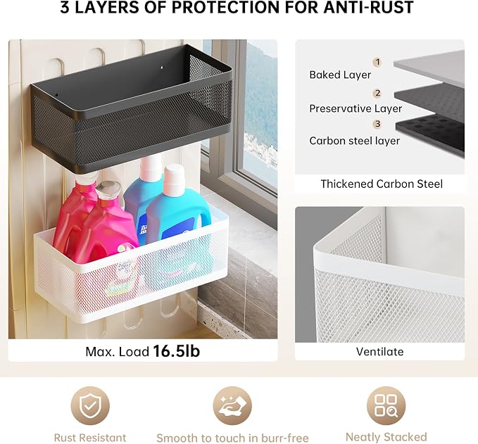 Magnetic Shelf for Washing Machine Laundry Room Magnetic Organizer Laundry - Image 6