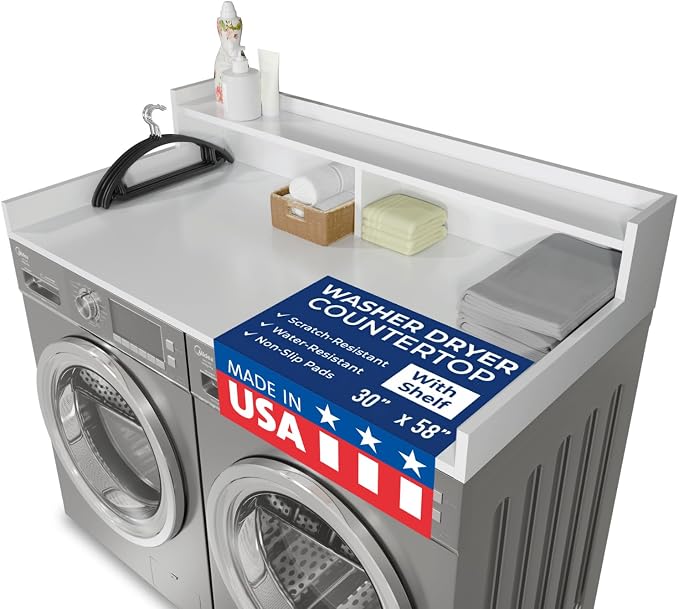 OfficeSimpli Large Washer Dryer Countertop by OfficeSimpliUS