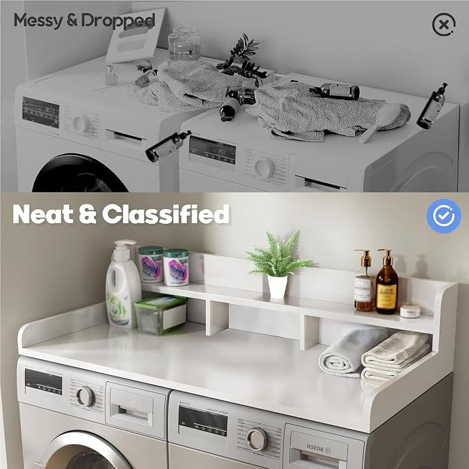 Washer Dryer Countertop, Laundry Wood Shelf Topper - Image 5