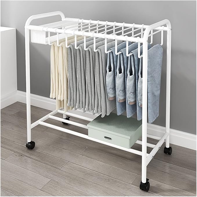 Mobile Storage Rack Freestanding Display Rack Tool Pegboard Garage, Pants - Image 8