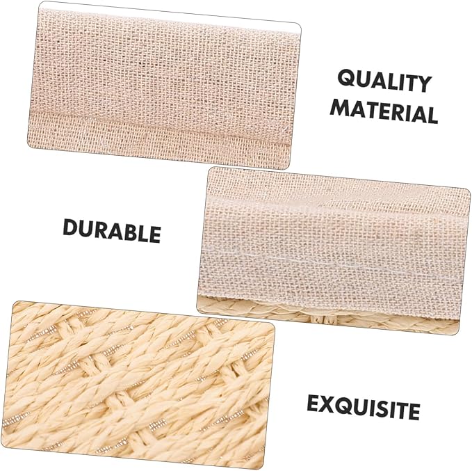 Zerodeko Natural Woven Baskets for Storage Desktop Glove Box Snacks Basket - Image 3