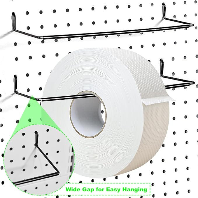 AccEncyc 2 Pack Pegboard Towel Holder Pegboard Hooks - Image 4
