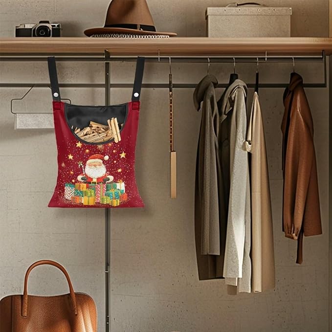Santa Clothes Pin Hanging Bag - Image 5
