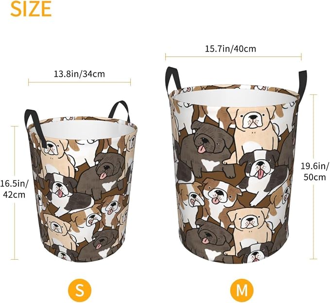 Cute Dogs Laundry Hamper Bag - Image 4