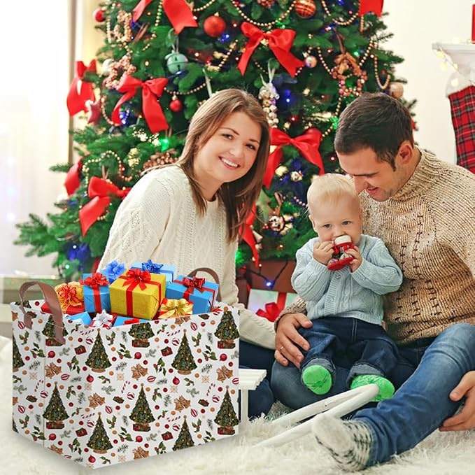 Rectangular Christmas tree Basket, Nursery Hamper, Waterproof and foldable Tree - Image 4