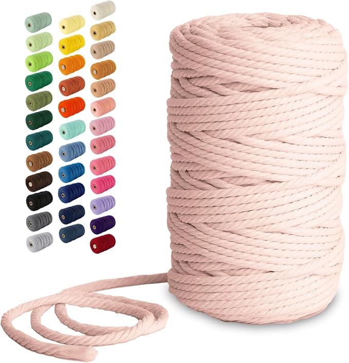 Nook Theory Macrame Cord - 5mm 109 Yards Cotton Rope by NookTheory