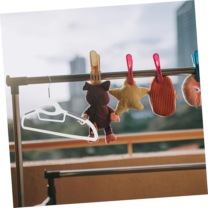 Sosoport 10pcs Extra Wide Non Slip Plastic Hangers - Image 9