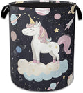 Cute Unicorn Laundry Basket, Foldable Oxford Cloth Planet Laundry Hamper by Unknown