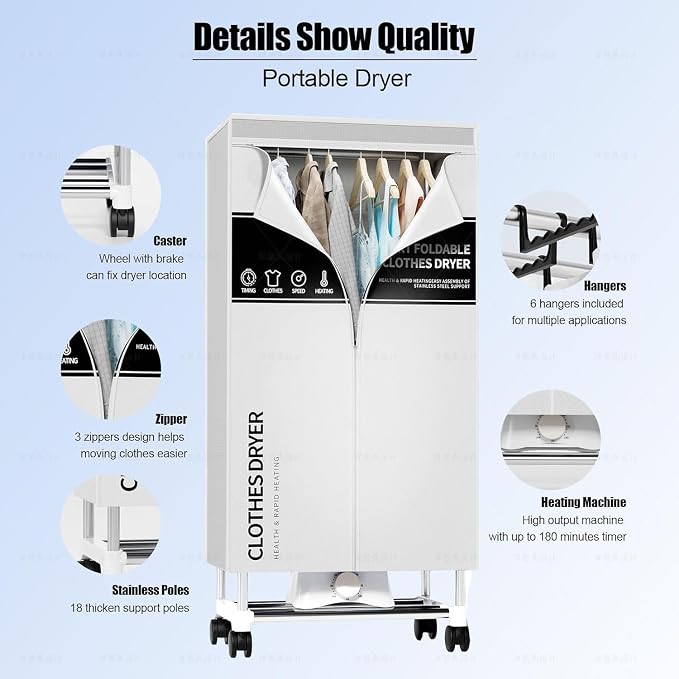 Clothes Dryer, Portable Drying Machine - Image 2