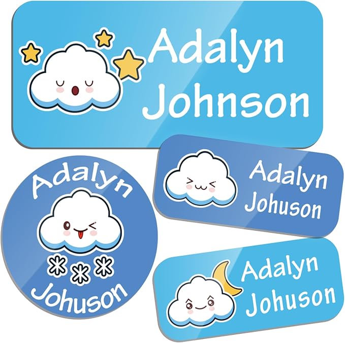 Custom Personalized Name Labels by TSNBYYC