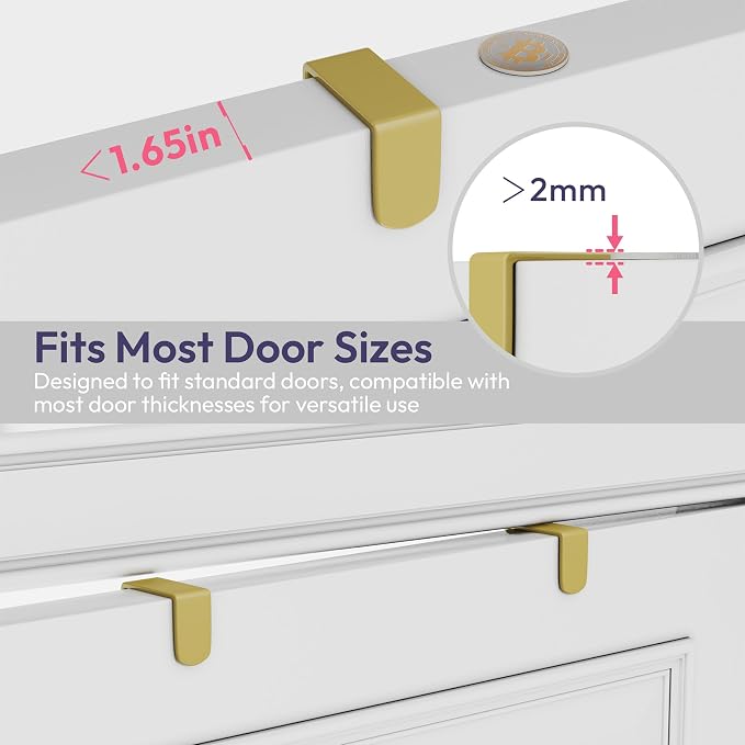 SWTYMIKI Over The Door Hooks Organizer - Image 7
