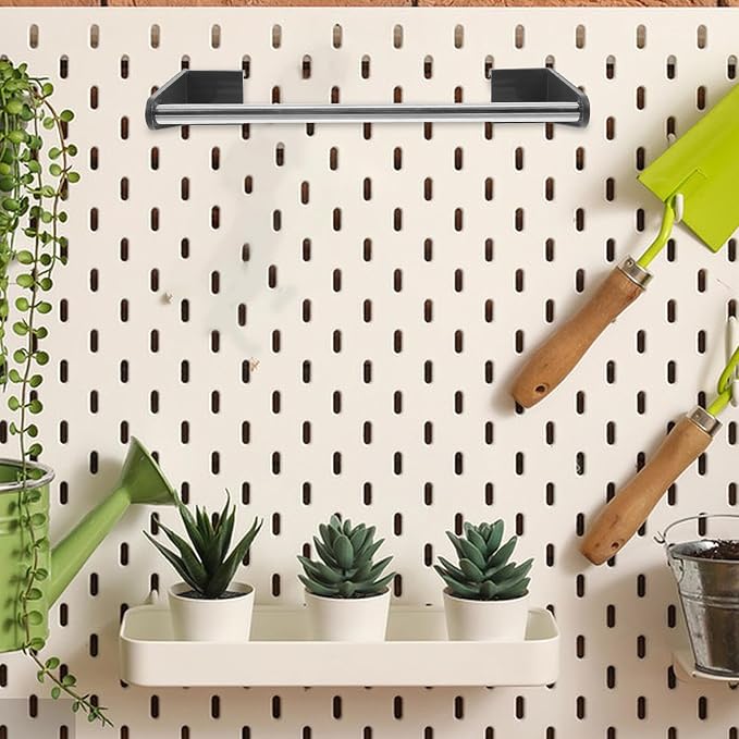 UPKOCH Pegboard Wall Organizer Hooks and Stainless Steel Shelf Brackets - Image 6