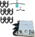 10Pcs Foldable Travel Hangers Space Saving Portable Folding Coat Hangers Travel by Unknown