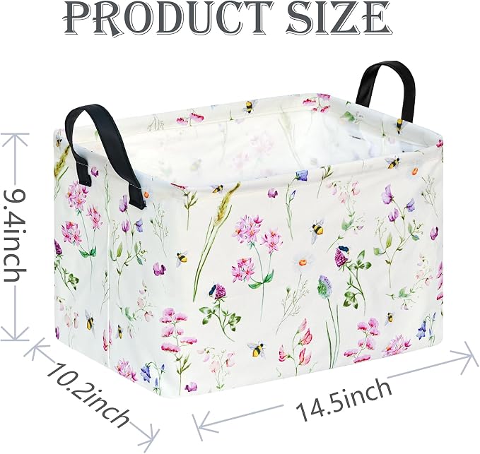 Rectangle Gift Shelf Nursery Storage Basket Laundry Hamper Storage Box and Bins - Image 2