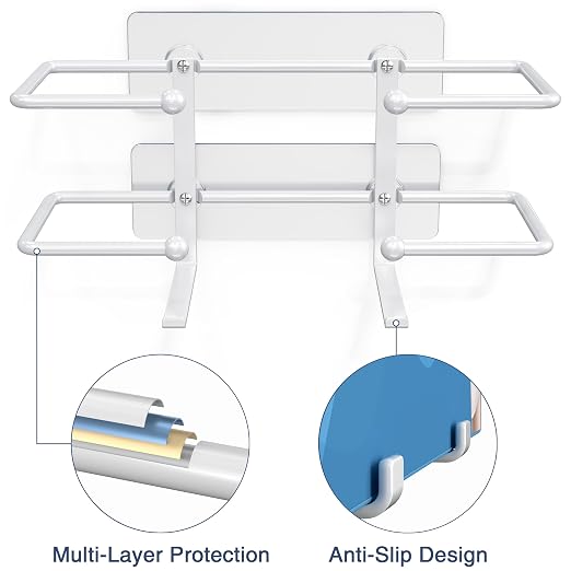 Glove Box Holder, Adhesive Wall-Mounted Metal Dispenser, Tool-Free Organizer - Image 4