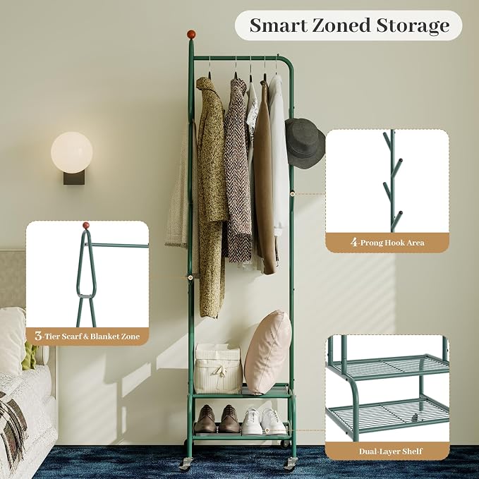 Clothes Rack, Metal Garment Rack - Image 2