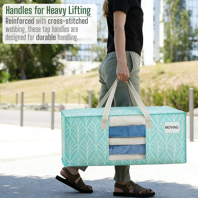 VENO 6 Pack Heavy Duty Moving Bags, Storage Bins - Image 4